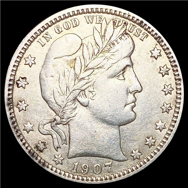 1907-D Barber Quarter LIGHTLY CIRCULATED