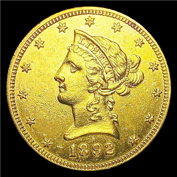 1892 $10 Gold Eagle UNCIRCULATED