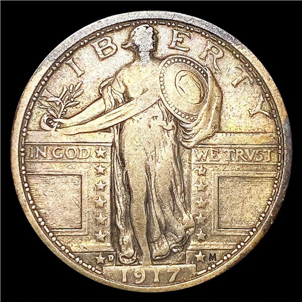 1917-D Standing Liberty Quarter NICELY CIRCULATED