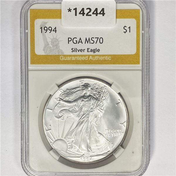 1994 American Silver Eagle PGA MS70