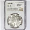 Image 1 : 1890-S Morgan Silver Dollar NGC MS62