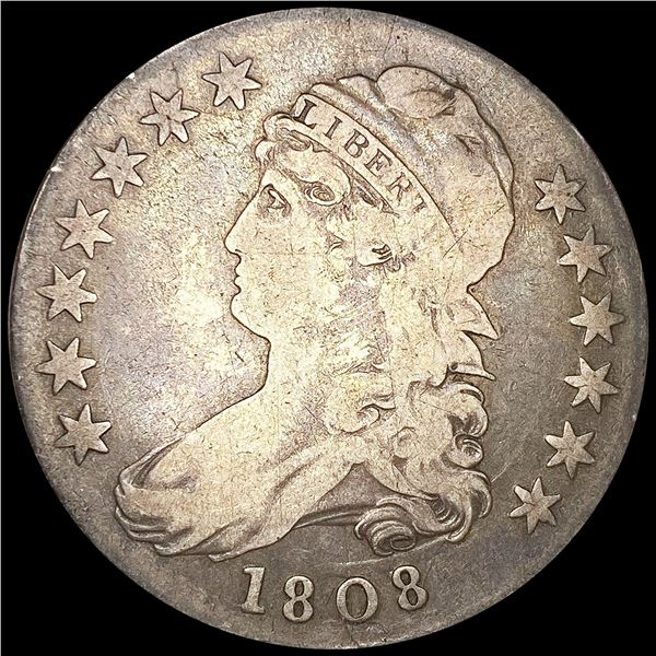 1808 Capped Bust Half Dollar NICELY CIRCULATED