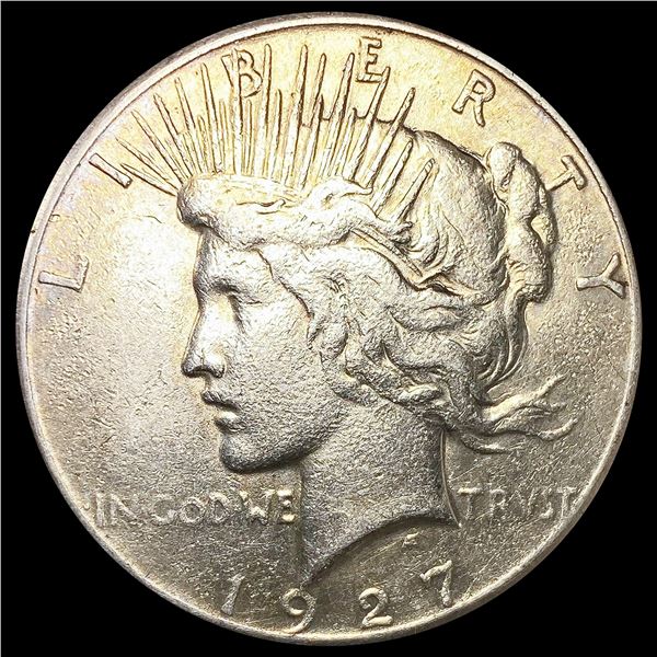 1927 Silver Peace Dollar ABOUT UNCIRCULATED