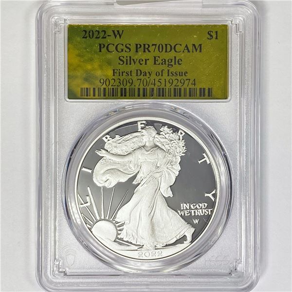 2022-W ASE PCGS PR70 DCAM, 1st Day Issue