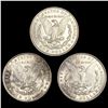 Image 2 : (3) Morgan Silver Dollars (1883, (2) 1887) UNCIRC