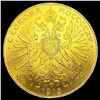 Image 2 : 1915 Hungary .9802oz Gold 100 Corona CHOICE BU