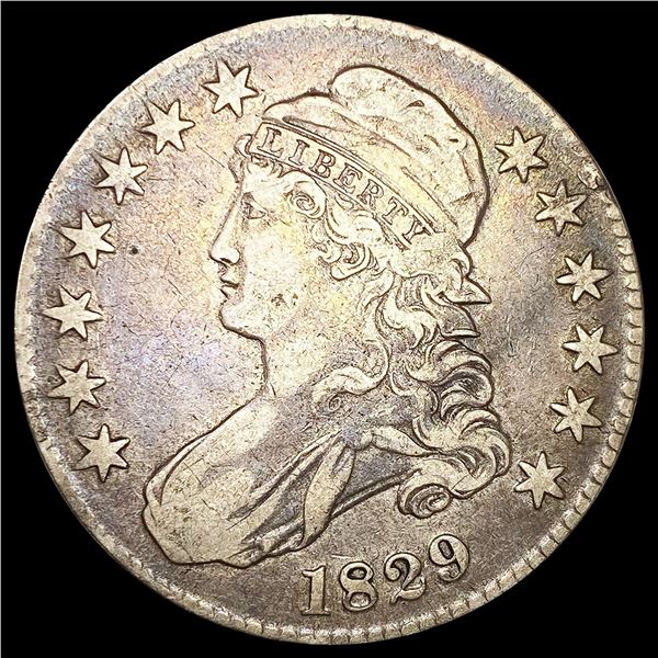 1829 Capped Bust Half Dollar NICELY CIRCULATED