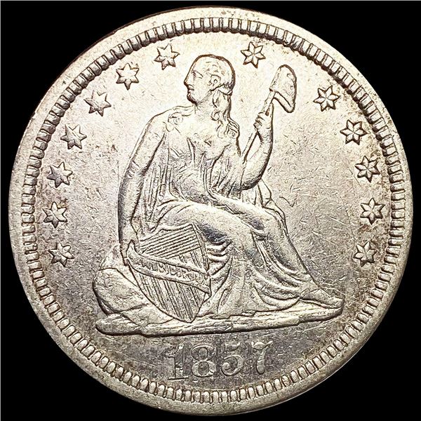 1857 Seated Liberty Quarter LIGHTLY CIRCULATED