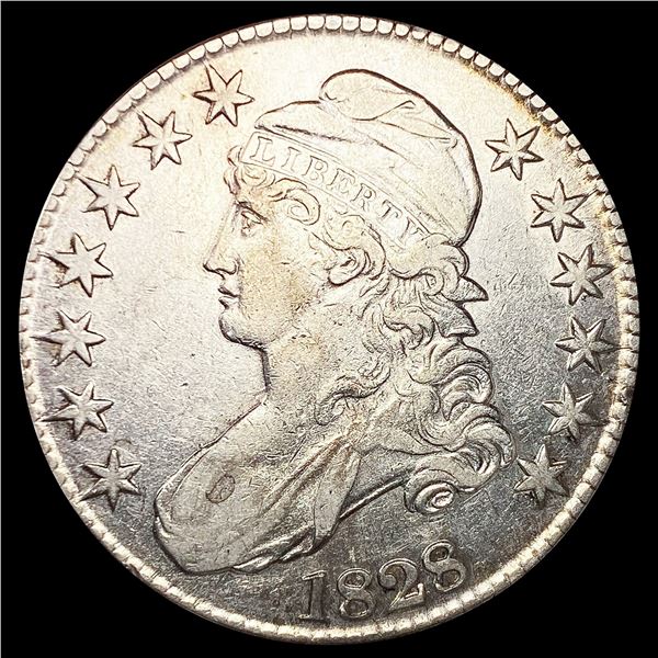 1828 Capped Bust Half Dollar LIGHTLY CIRCULATED