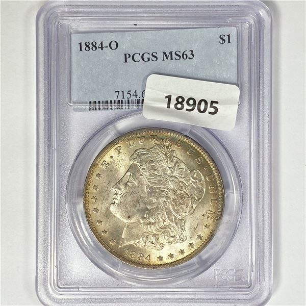 1884-O Morgan Silver Dollar PCGS MS63