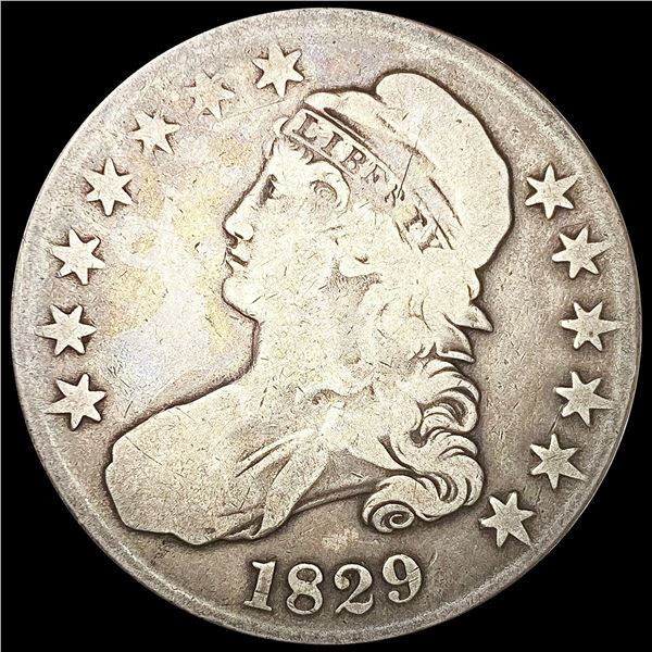 1829 Capped Bust Half Dollar NICELY CIRCULATED