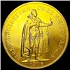 Image 1 : 1908 Hungary .9802oz Gold 100 Corona UNCIRCULATED