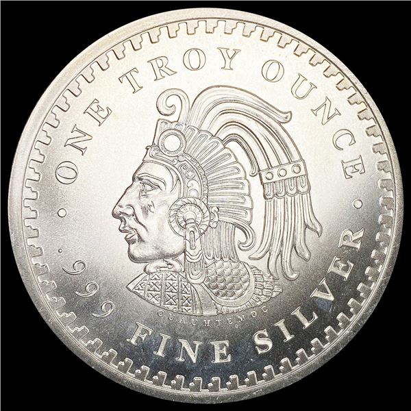 Mexico 1ozt Silver Round GEM BU