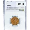 Image 1 : 1853 Braided Hair Half Cent NGC XF45 BN, C-1