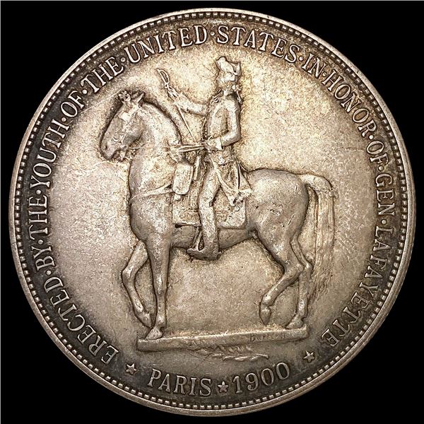 1900 Lafayette Silver Dollar ABOUT UNCIRCULATED
