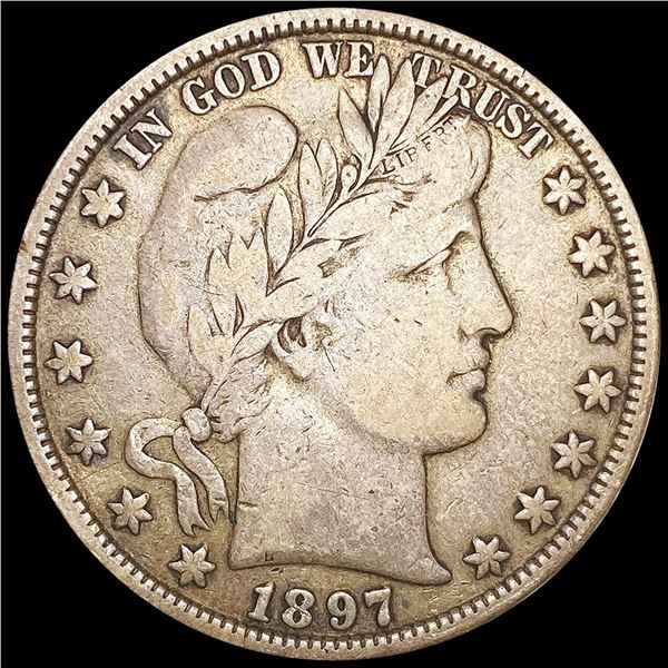 1897 Barber Half Dollar NICELY CIRCULATED