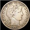 Image 1 : 1897 Barber Half Dollar NICELY CIRCULATED