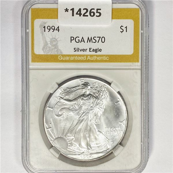 1994 American Silver Eagle PGA MS70