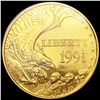 Image 1 : 1991-W .25oz Gold Comem $5 GEM PROOF