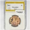 Image 1 : 1807 Large Cent PGA MS63 Detail