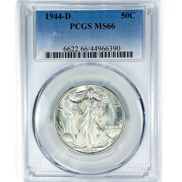 1944-D Walking Liberty Half Dollar PCGS MS66