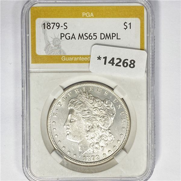 1879-S Morgan Silver Dollar PGA MS65 DMPL