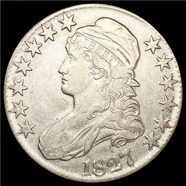 1827 Capped Bust Half Dollar ABOUT UNCIRCULATED