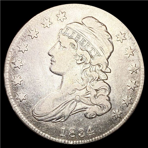 1834 Capped Bust Half Dollar LIGHTLY CIRCULATED