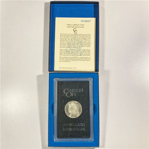 1884-CC Morgan Silver Dollar GSA