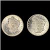 Image 1 : (2) 1880-S Morgan Silver Dollars UNCIRCULATED