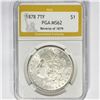 Image 1 : 1878 7TF Morgan Silver Dollar PGA MS62 Rev of 79