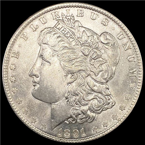 1891 Morgan Silver Dollar CLOSELY UNCIRCULATED