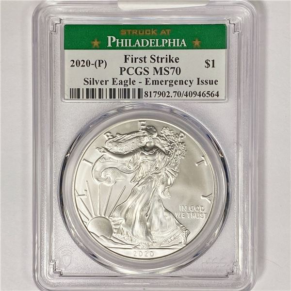 2020-(P) American Silver Eagle PCGS MS70