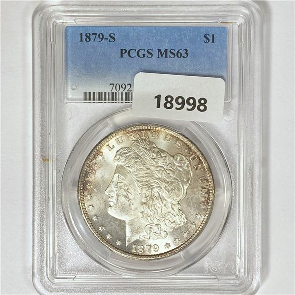 1879-S Morgan Silver Dollar PCGS MS63