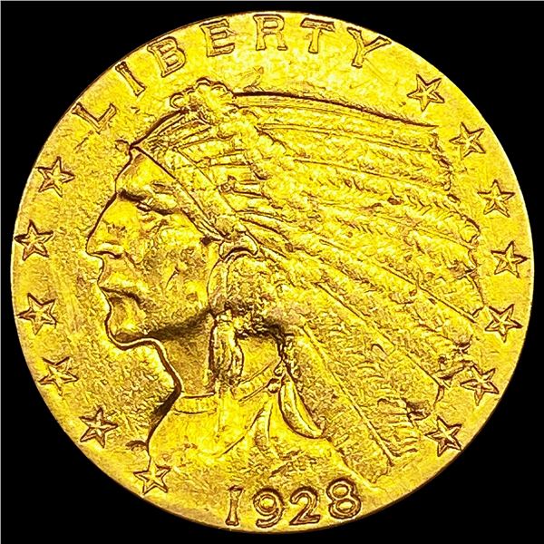 1928 $2.50 Gold Quarter Eagle CLOSELY UNC
