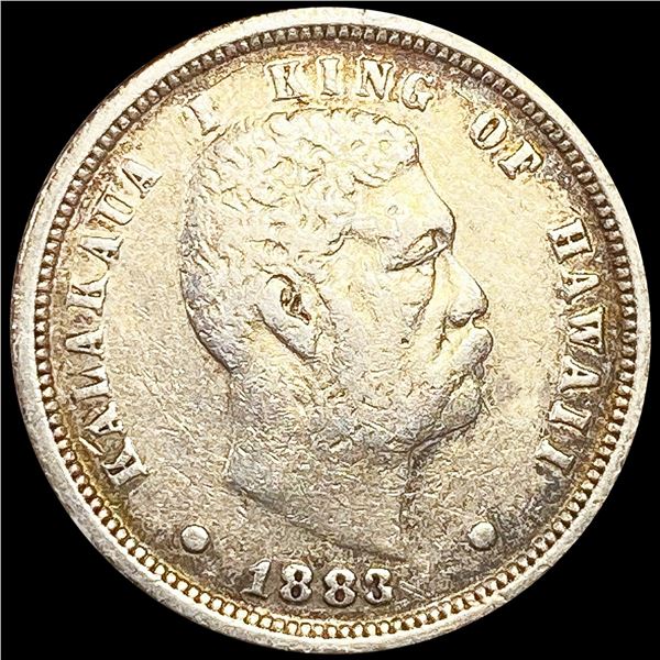 1883 Kingdom of Hawaii Dime LIGHTLY CIRCULATED