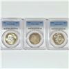 Image 1 : 1956 Set (3) Franklin Half Dollar PCGS MS65