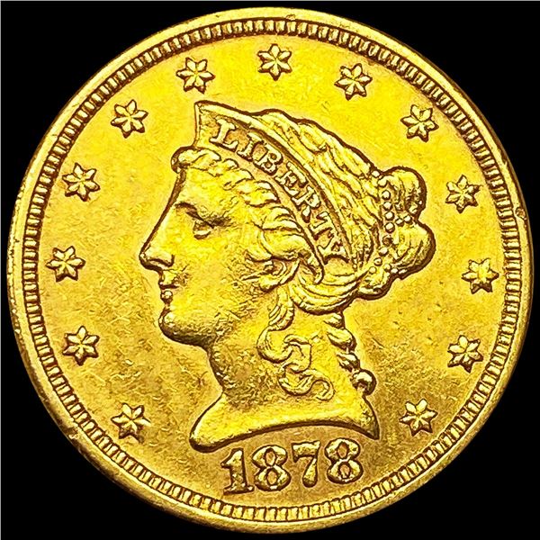 1878 $2.50 Gold Quarter Eagle UNCIRCULATED