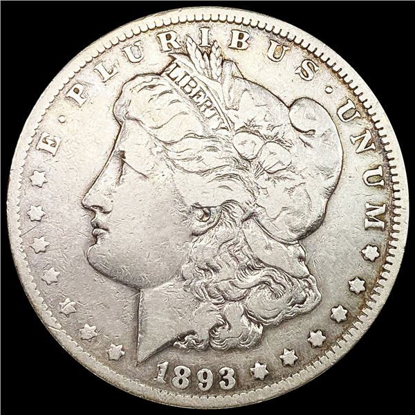 1893-CC Morgan Silver Dollar NICELY CIRCULATED