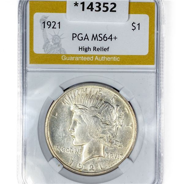 1921 Silver Peace Dollar PGA MS64+
