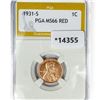 Image 1 : 1931-S Wheat Cent PGA MS66 RED