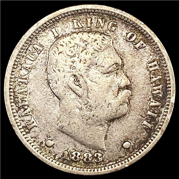1883 Kingdom of Hawaii Dime NICELY CIRCULATED