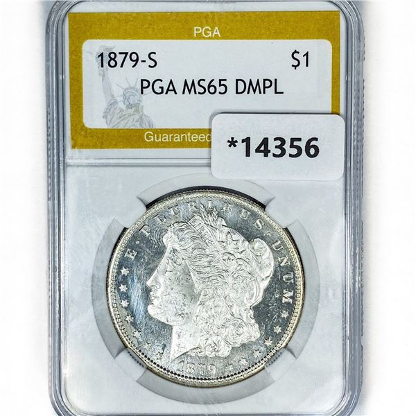 1879-S Morgan Silver Dollar PGA MS65 DMPL