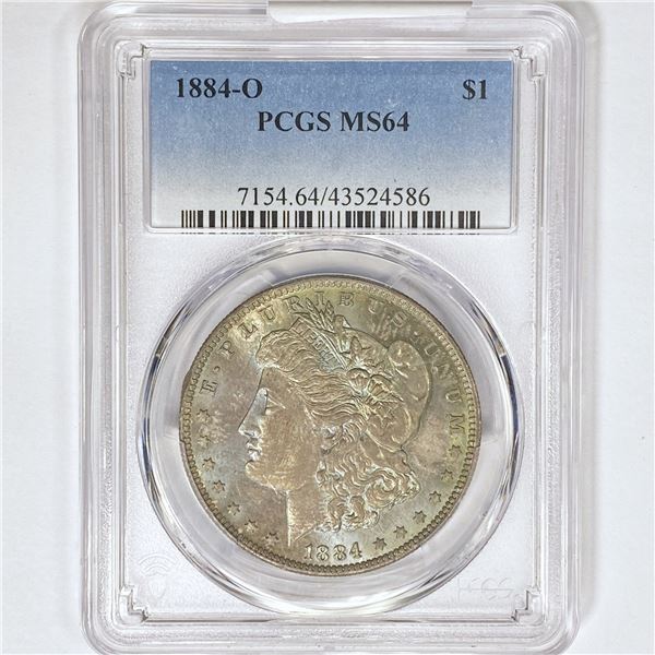 1884-O Morgan Silver Dollar PCGS MS64