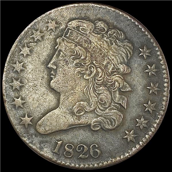 1826 Classic Head Half Cent NEARLY UNCIRCULATED