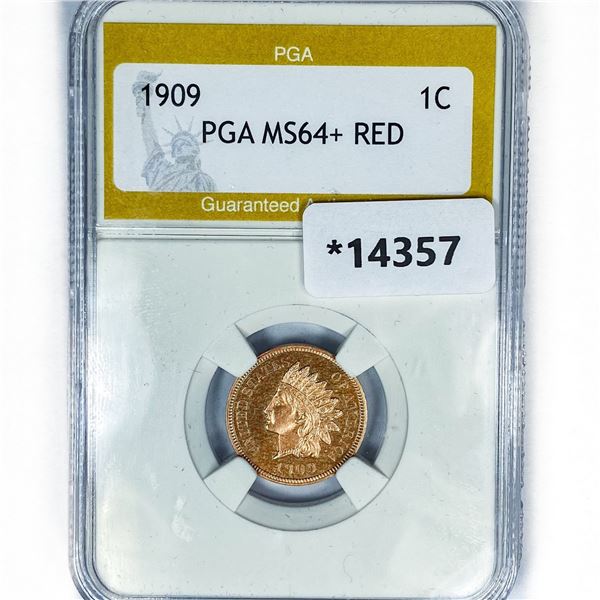 1909 Indian Head Cent PGA PR64+ RED