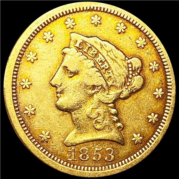 1853 $2.50 Gold Quarter Eagle NICELY CIRCULATED