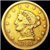 Image 1 : 1853 $2.50 Gold Quarter Eagle NICELY CIRCULATED