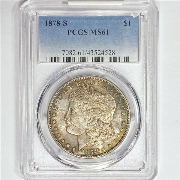 1878-S Morgan Silver Dollar PCGS MS61