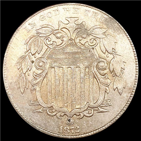 1872 Shield Nickel CLOSELY UNCIRCULATED